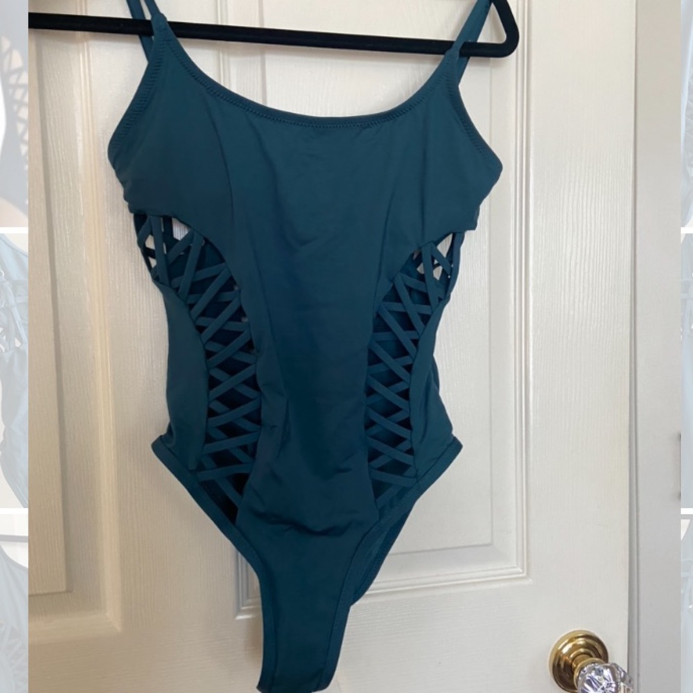 Red carter one piece swimsuit